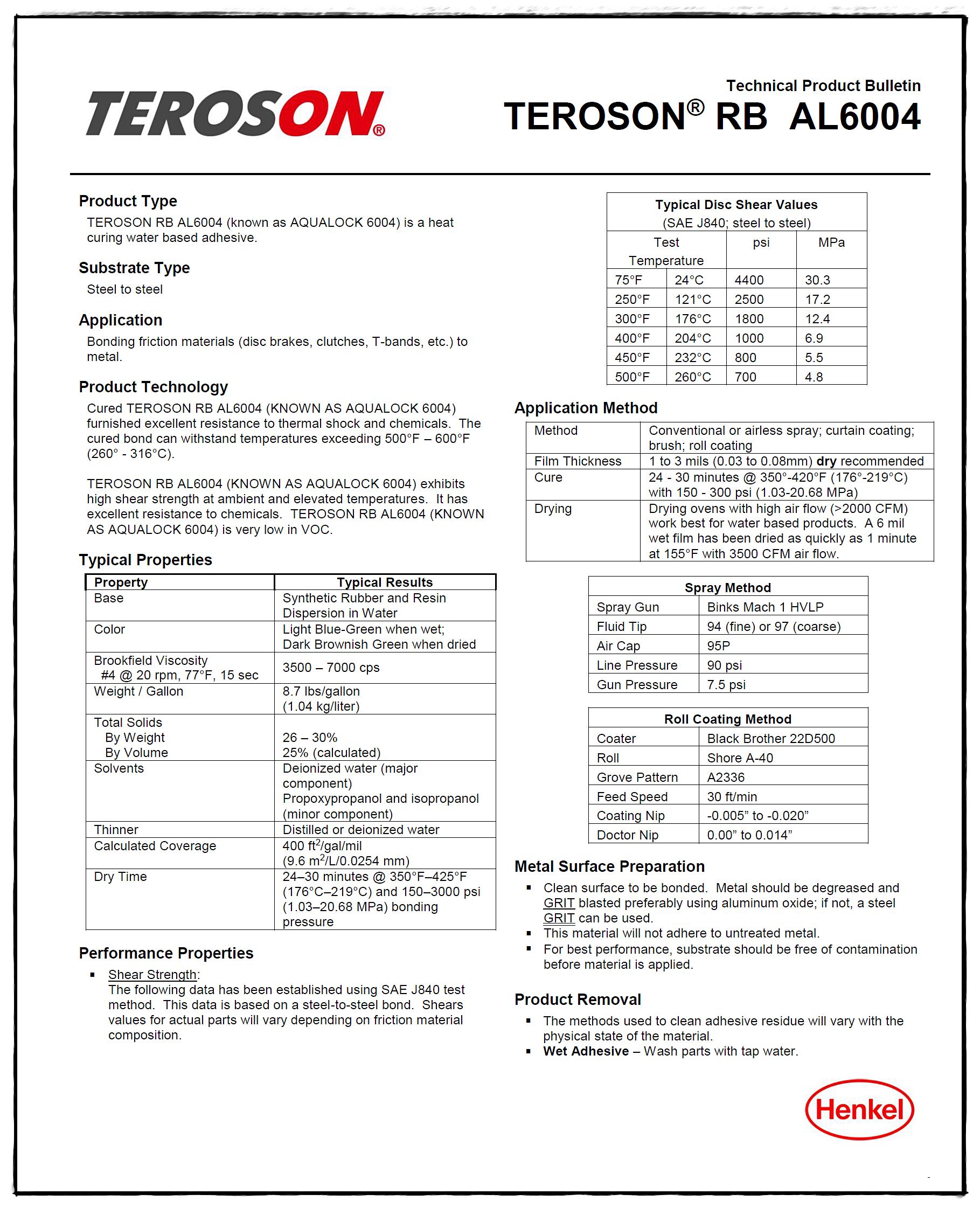 TEROSON RB AL6004
