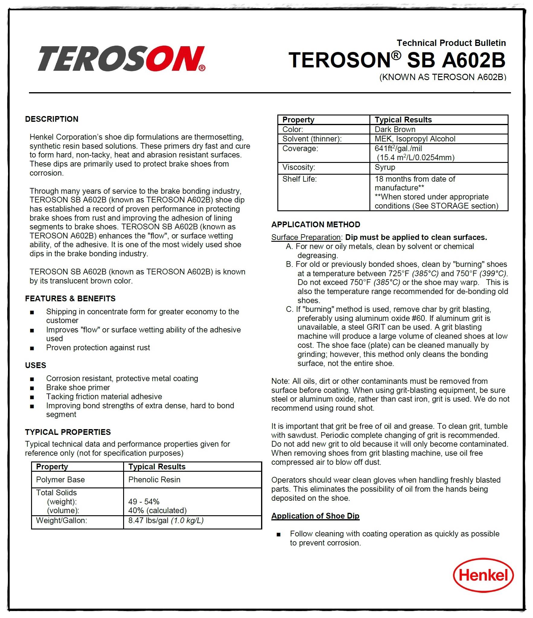 TEROSON SB A602B