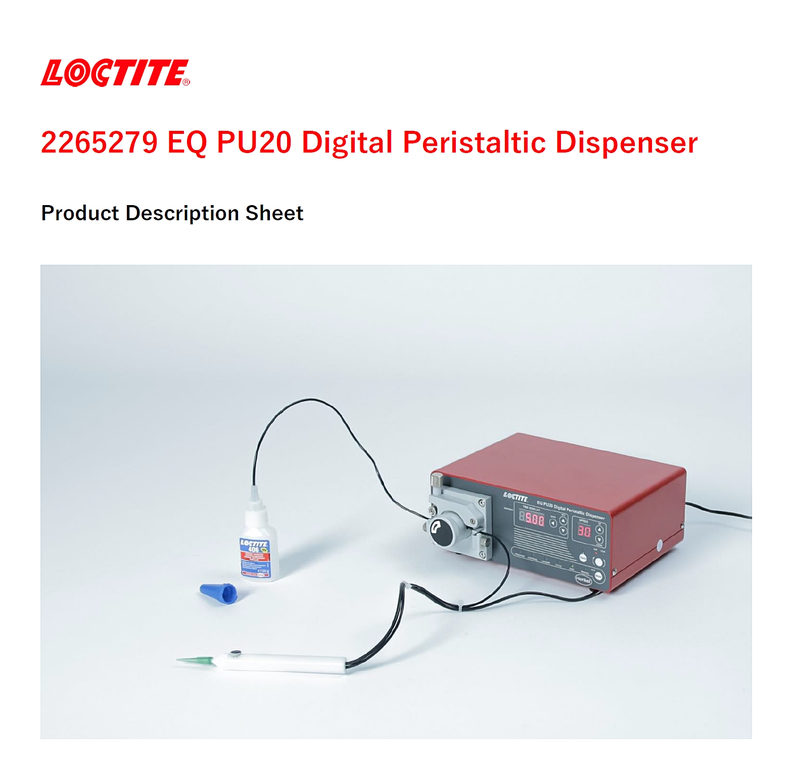 LOCTITE 2265279 EQ PU20 Digital Peristaltic Dispenser