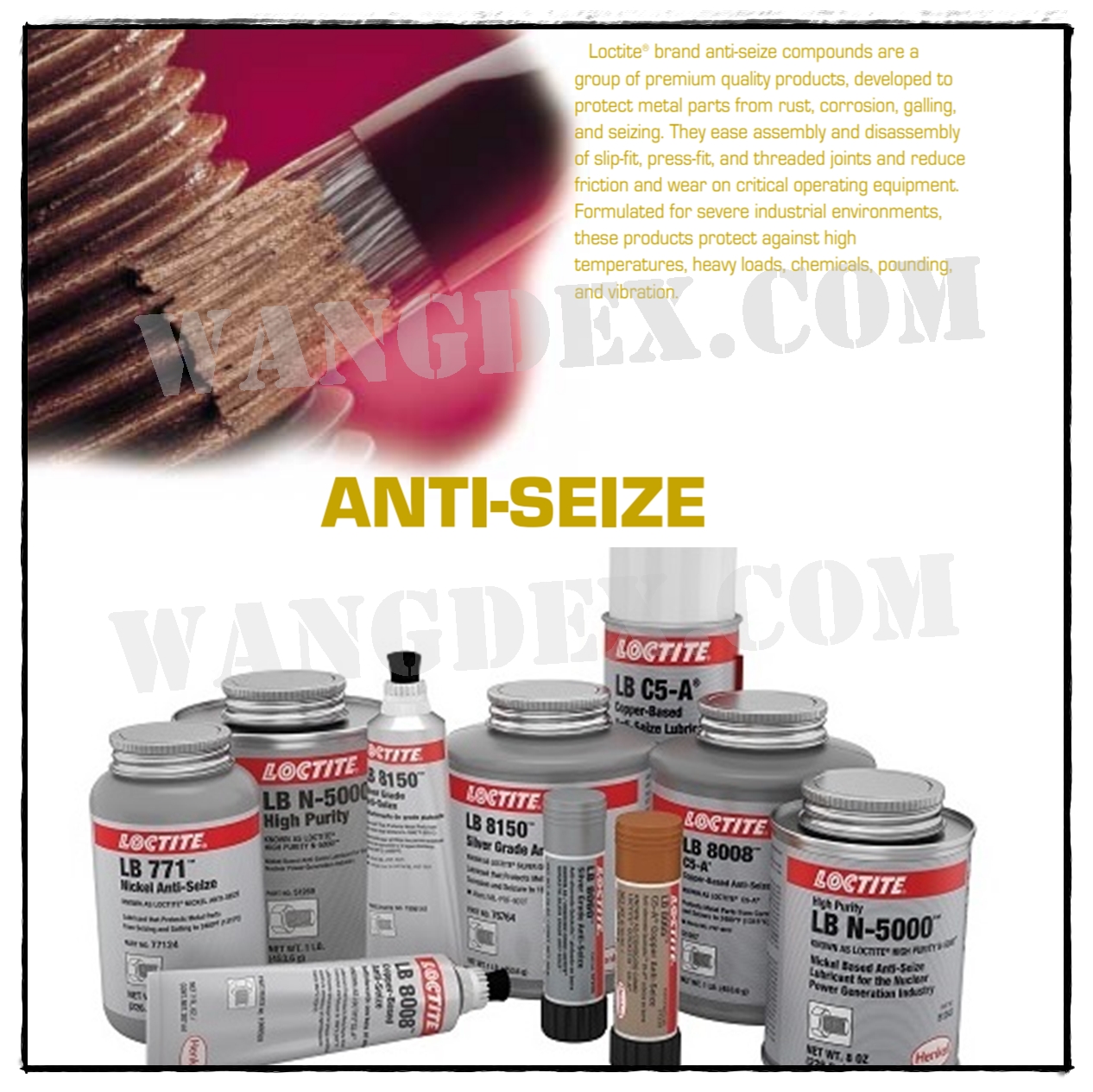 Loctite Anti-Seize Lubricants LB8008, LB8009, LB771