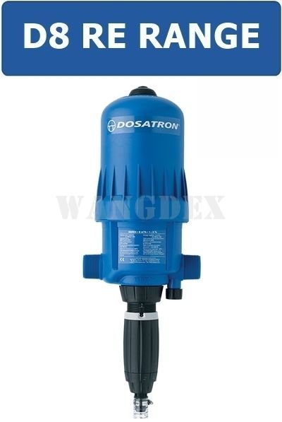 DOSATRON D8RE RANGE
The D8 range of dispensers meets the dosing needs for flow rates ranging from 500 to 8,000 l/h.
