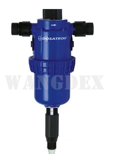 DOSATRON D45RE3000
The D45 range of dispensers meets the dosing needs for flow rates from 100 to 4,500 l/h.
Injection range 0,03 - 0,1 % [1:3000 - 1:1000]
Water flow range 100 l/h - 4,5 m3/h
Operating